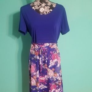 Bella Flore Floral Print Semi Casual Dress